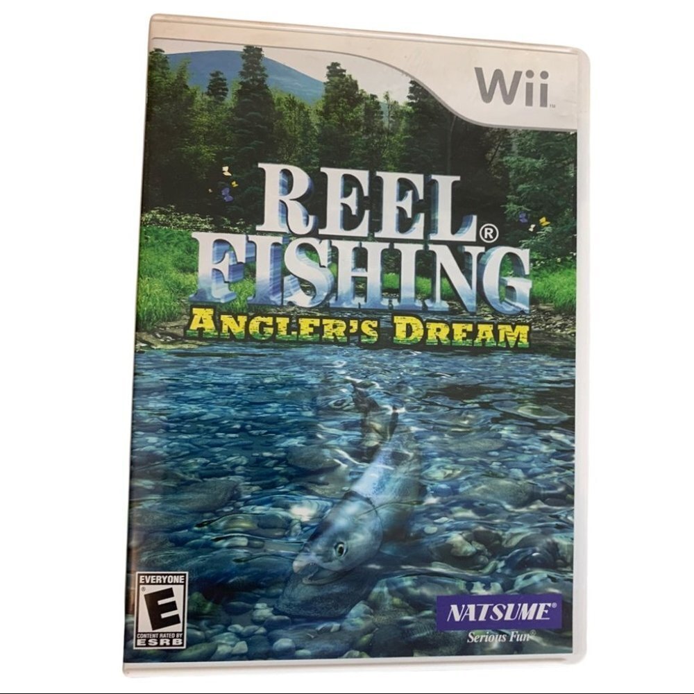 Reel Fishing:Angler's Dream (Nintendo Wii, 2009) With Instruction Booklet TESTED